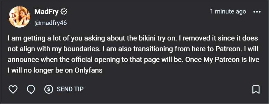 Full leaked Madfry private onlyfans photo